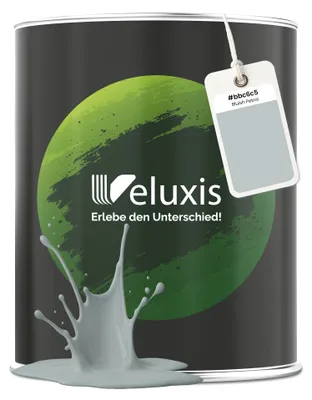 Produktbild von Wandfarbe Hellgrau Petrol Matt Innenfarbe – Deckkraft Klasse 1, VOC-frei, Ohne Grundierung, Tropfarm – Wohnzimmer & Schlafzimmer – 1L – Veluxis (Bluish Petrol)