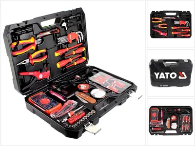 Zdjęcie produktu dla Yato YT-39009, Czarny, Metaliczny, Czerwony, Żółty, 5 kg, 68 przyb.