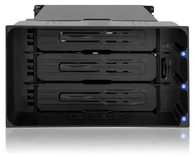 Produktbild von Icy Dock MB830SP-B, HDD-Gehäuse, 3.5", SAS, SATA, 6 Gbit/s, Hot-Swap, Schwarz