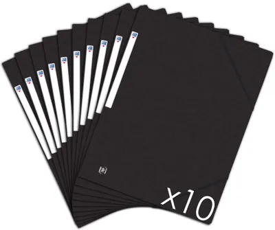 Immagine prodotto di Oxford Topfile+, raccoglitore per documenti, 3 lembi, formato DIN A4, con elastico, confezione da 10 pezzi, Germania