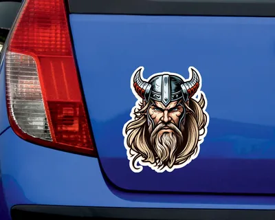 Produktbild von Viking Krieger Aufkleber für Auto, Motorrad, Fahrrad oder Roller