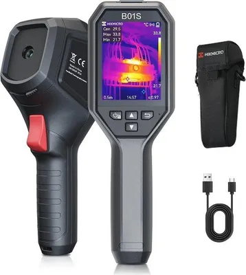 Image de Caméra infrarouge 256 x 192 IR avec Wi-Fi et écran LCD 3,2 pouces – Thermomètre portable