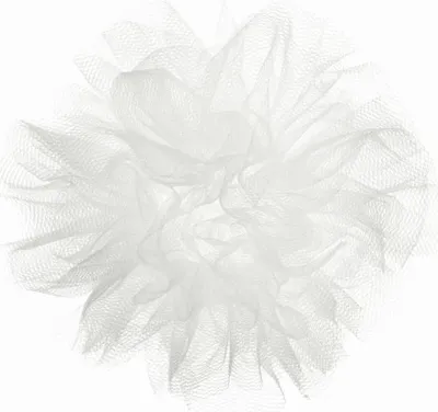 Produktbild von INNA-Glas Tropfenfänger Claudina aus Feintüll, weiß, 9cm, Ø3,1cm - Kerzentropfschutz