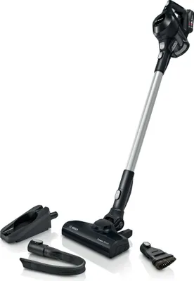 Produktbild von Bosch Serie 6 BBS611BSC, 2-in-1-Stabstaubsauger, Beutellos, Schwarz, Trocken, Filterung, Glatter Boden, Teppich