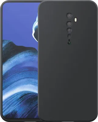Produktbild von Geeignet für Oppo Reno 2 Phone Case Schwarz Flexible Silikon TPU Case - Flexible Back Cover Case Silikon TPU - Schwarz - Smartphonics