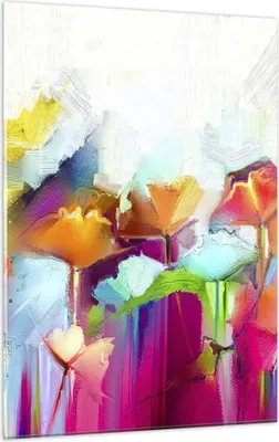 Produktbild von Bilder auf glas - Einteilig - Blumen Wiese Sommer - 50x70cm - Glasbilder - Wandbilder - Bilder - zum Aufhängen bereit - Wanddekoration aus Glas - Glas Bilder - Wandbild auf Glas - GPA50x70-4095
