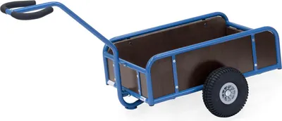 Produktbild von Fetra Handwagen mit 4 Wänden und Polyurethanbereifung, 795x445mm Ladefläche