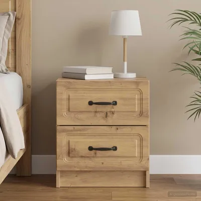 Obrázok produktu pre vidaXL Nočný stolík Artisan – dub 43 x 34,5 x 44,5 cm drevotrieska