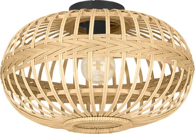 Produktbild von AMSFIELD Wand-/Deckenleuchte Lampe Beleuchtung - H28,5 x Ø45 cm - schwarz - 1X40W exkl.