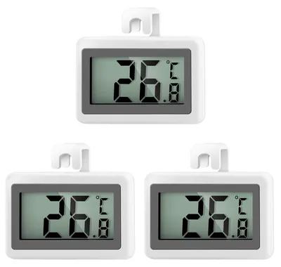 3er-Set Mini-Kühlschrankthermometer, digital, -50 bis +70 °C
