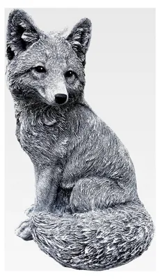Produktbild von Gartenfigur großer Fuchs aus Steinguss