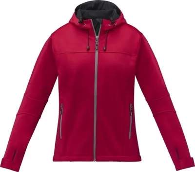 Productafbeelding van Elevate - "Match" softshell jas voor dames, model PF3937 (XXL), kleur rood