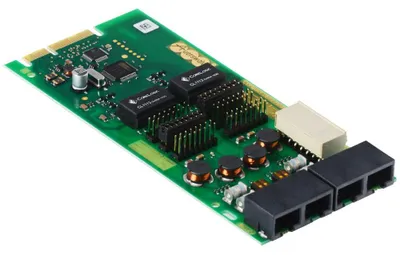 Produktbild von Auerswald COMpact 2BRI-Modul, Sprachnetzwerk-Modul, AIM, 160 mm, 25 mm, 70 mm, 80 g