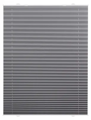 Produktbild von Lichtblick Plissee blickdicht ohne Bohren Haftfix Saugnapf Grau 80 cm x 130 cm (B x L)