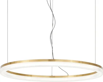 Produktbild von Zeitgenössische Pendelleuchte Krone Metall Messing Led 42W 3000K Ip20