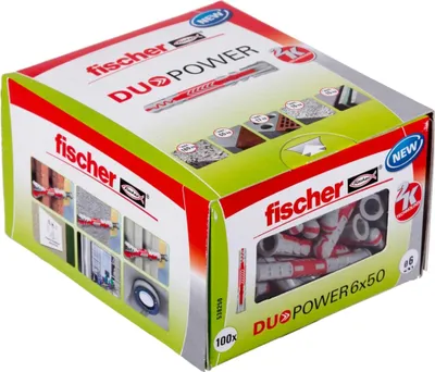 Obrázek produktu pro Univerzální hmoždinka Fischer Duopower LD 6x50mm (100 kusů)