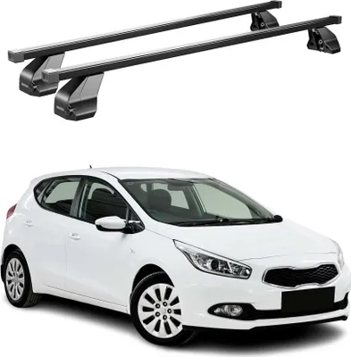 Produktbild von Menabo Dachträger Grundtäger für Kia Ceed 2012-2018 75kg Stahl Schwarz 2 tlg