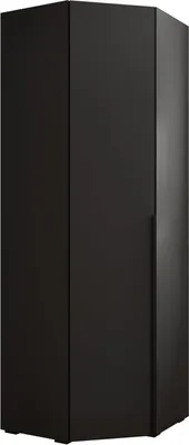 Produktbild von MEBLE KRYSPOL Inova 1 Eckschrank, 236,7x81,7x47cm - Schwarz, Schwarz