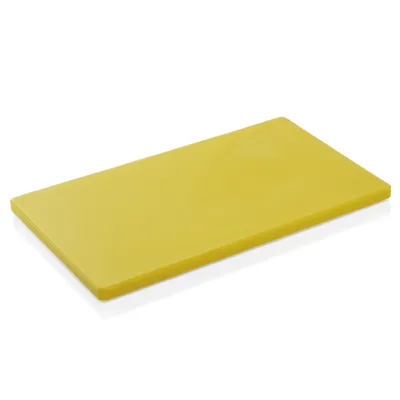 Image de Planche à découper HACCP, plastique, 60x40x2 cm, couleurs au choix, antidérapante : Jaune Variante : Jaune