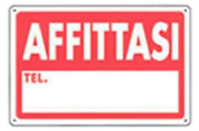 Immagine prodotto di Cartello affittasi 20x30