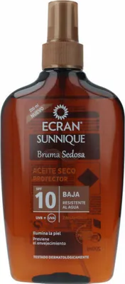 Immagine prodotto di Ecran Sunnique Silky Mist Olio secco protettore Spf10 200ml