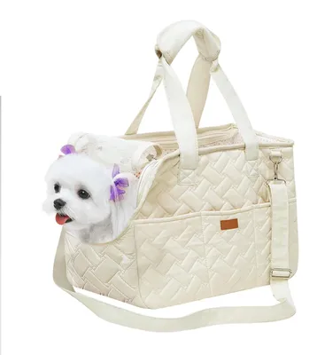 Image de Sac de transport pour chiens jusqu'à 5 kg - Sac de transport pliable et respirant, idéal pour les petits chiens et chats