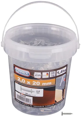 Obrázok produktu pre Kolíky do strešnej lepenky Connex 2,0 x 20 mm, 1400 g