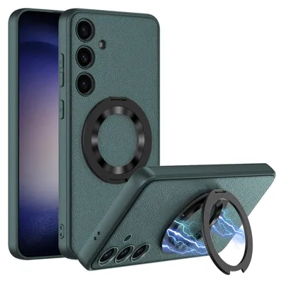 Obrázek produktu pro Pro Samsung Galaxy S24 Plus – ochranné pouzdro GKK Skin Feel s magnetickým kroužkem MagSafe, zelené