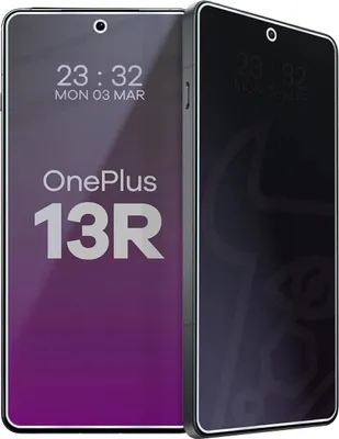 Produktbild von Hybridglas mit Privatschutzfilter für OnePlus 13R, Bizon Glass Mule Shadow, Matt