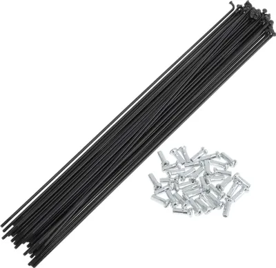 Produktbild von 36 Satz 14G Fahrradspeichen 233mm Fahrradradspeichen Kohlenstoffstahl Schwarz
