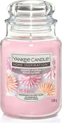 Produktbild von Yankee Candle Duftkerze Großes Glas Sugared Blossom 538 g, rosa