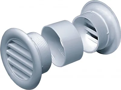 Zdjęcie produktu dla Biała kratka wentylacyjna dla otworu 40 mm