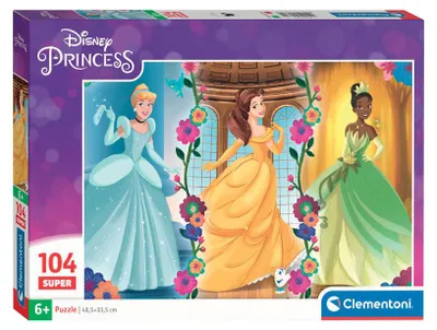 Produktbild von Clementoni Legpuzzle Super Color Disney Princess, 104 Teile