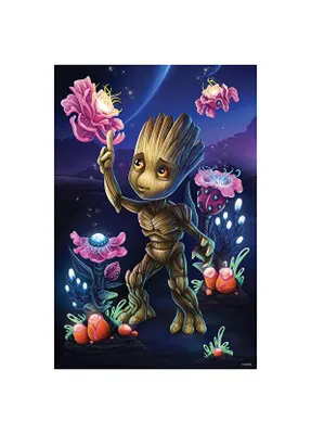Produktbild von Prime 3D Puzzle, Marvel Groot 200 Teile
