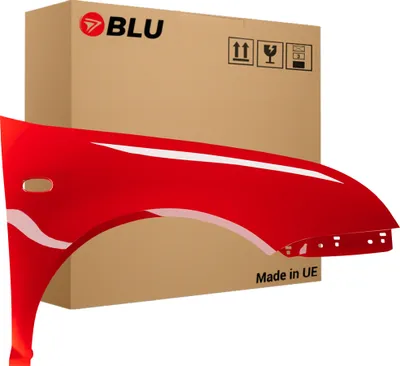 Produktbild von BLU Kotflügel Passend für Volkswagen Bora 1J1 1J6 LY3D Rechts Rot TornadoRot | 1998-2005 | Vorderseite Vorne | Lackiert | Einbaufertig