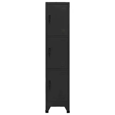 Immagine prodotto di Armadietto con Serratura Nero 38x45x180 cm in Acciaio