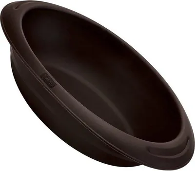 Image de Moule à pain ovale en silicone, 24 x 18 cm, marron
