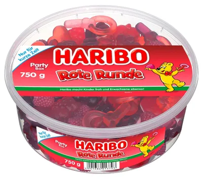 Produktbild von Haribo Rote Runde Fruchtgummi 750g