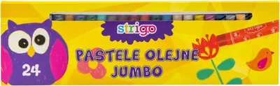 Image de Pastels à l'huile Jumbo STRIGO 24 couleurs