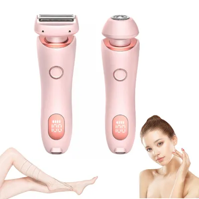 Produktbild von Haarentfernungsgerät Damen, Sanft & Hautfreundlich, Lady Shaver Nass Trocken Elektrisch, Damenrasierer für Empfindliche Haut, Gesicht Bikinizone Beine