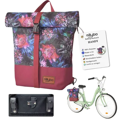 Produktbild von MILLYBO HANDY – Fahrradtasche und Rolltop-Rucksack 700.008