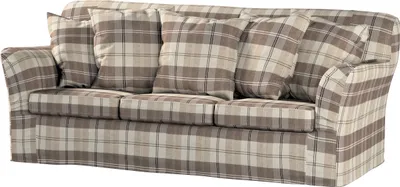 Produktbild von Dekoria Bezug für Tomelilla 3-Sitzer Sofa nicht ausklappbar, braun-beige, Sofahusse, Tomelilla 3-Sitzer