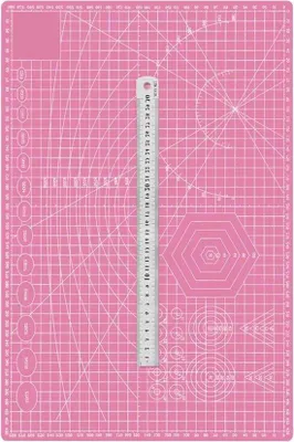 Image de Tapis de découpe auto-cicatrisant rose, épaisseur 2 mm, tapis de bricolage, 45 x 30 cm