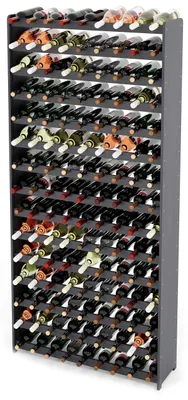 Produktbild von Holz-Weinregal für 135 Flaschen in Anthrazit