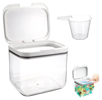 Produktbild von Waschmittel Aufbewahrungsbox, 4,5L mit Deckel, für Waschmittelpods und Wäschepulver, Aufbewahrung für Zuhause und Büro