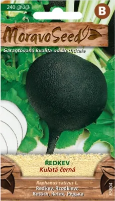Obrázek produktu pro Ředkev KULATÁ ČERNÁ 65804
