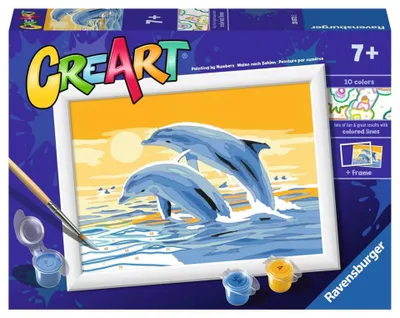 Obrázek produktu pro Ravensburger CreArt Rozkon delfni