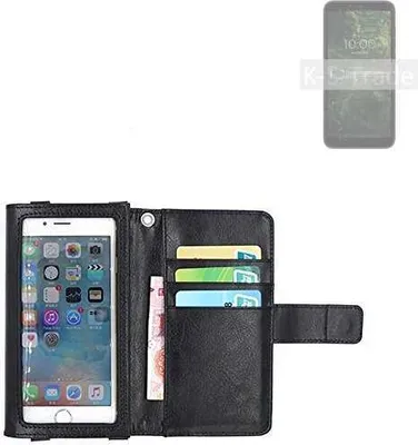 Produktbild von K-S-Trade Handy Hülle Schutz Hülle Kompatibel mit BQ Mobile BQ-5745L Clever Case mit Displayschutz / Schutzfolie Flip Cover Wallet case Etui Hülle