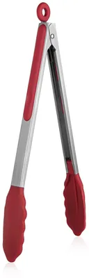 Productafbeelding van Keuken tang van silicone, hittebestendig tot 250℃, 30 cm, rood