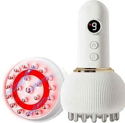 Image de Appareil anti-cellulite utilisant microcourant, chaleur et lumière pour des jambes, un ventre et des bras plus lisses – Appareil de remodelage corporel professionnel – Blanc